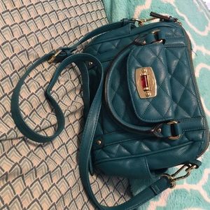 a teal purse